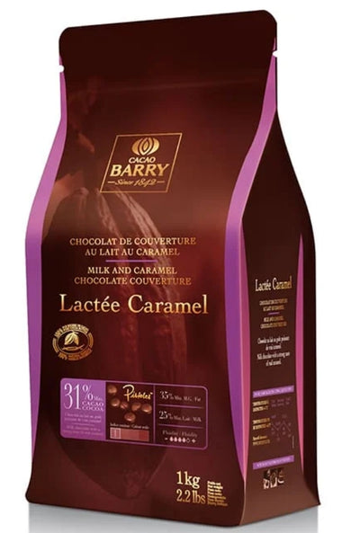 BARRY CALLEBAUT CACAO BARRY LACTEE CARAMEL Ciocolata lapte si caramel, 31.1% 1 KG