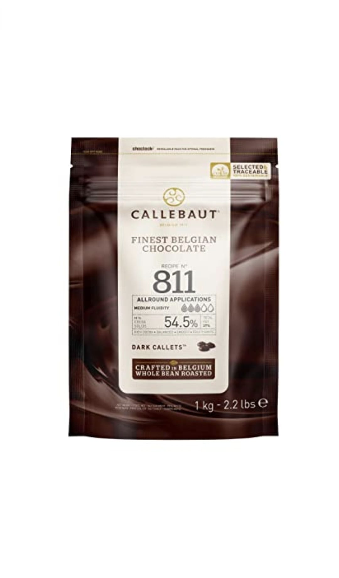 BARRY CALLEBAUT CIOCOLATA NEAGRA - Dropsuri, cacao 54.5%, 0.4kg