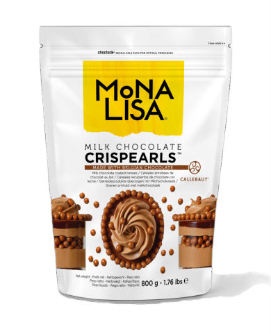 BARRY CALLEBAUT MONA LISA Decoratiuni CRISPEARLS ciocolata neagra, 0.8 kg