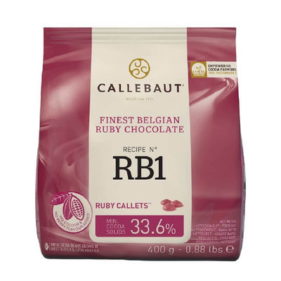 BARRY CALLEBAUT RUBY CIOCOLATA - Dropsuri, cacao 33.6%, punga 0.4kg