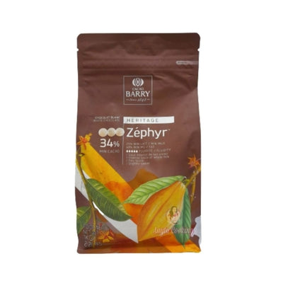 CACAO BARRY ZEPHYR Ciocolata alba, cacao 34%, punga 1 kg