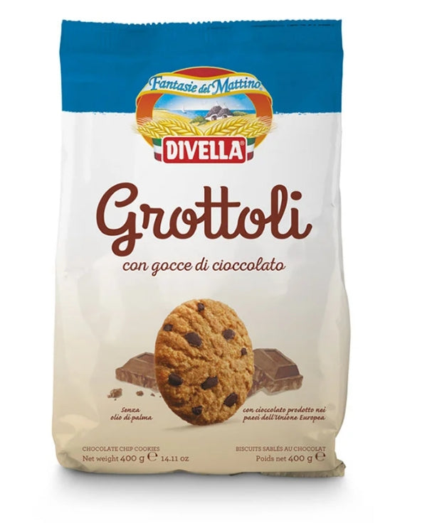 Biscuiti dulci Divella grottoli frollini cioccolato 400gr